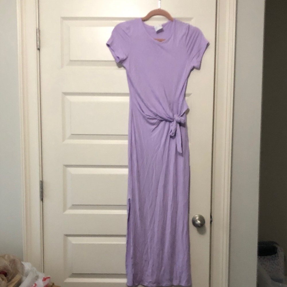 Elegant Lavender Maxi Dress